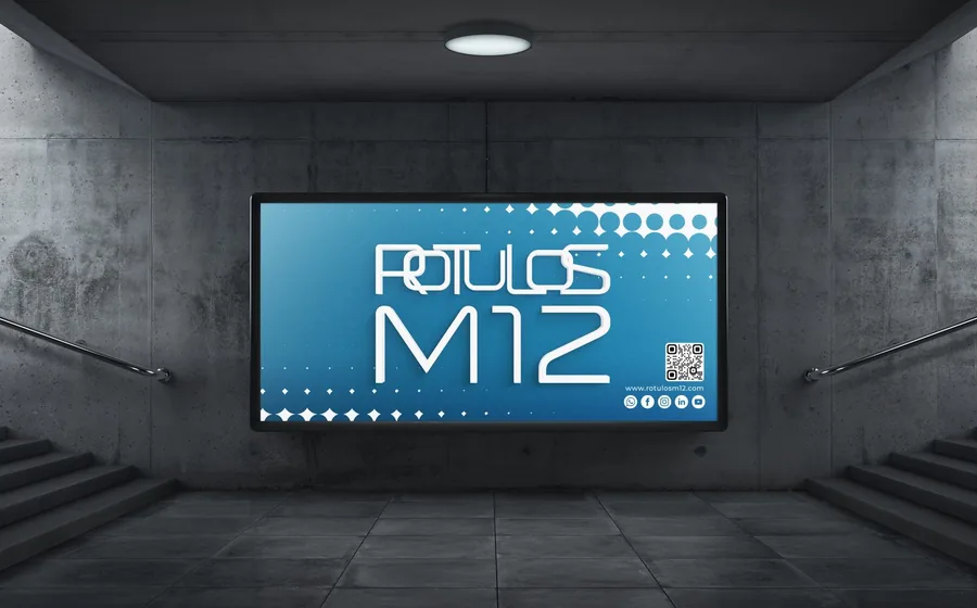 Rótulo luminoso instalado por Rótulos M12