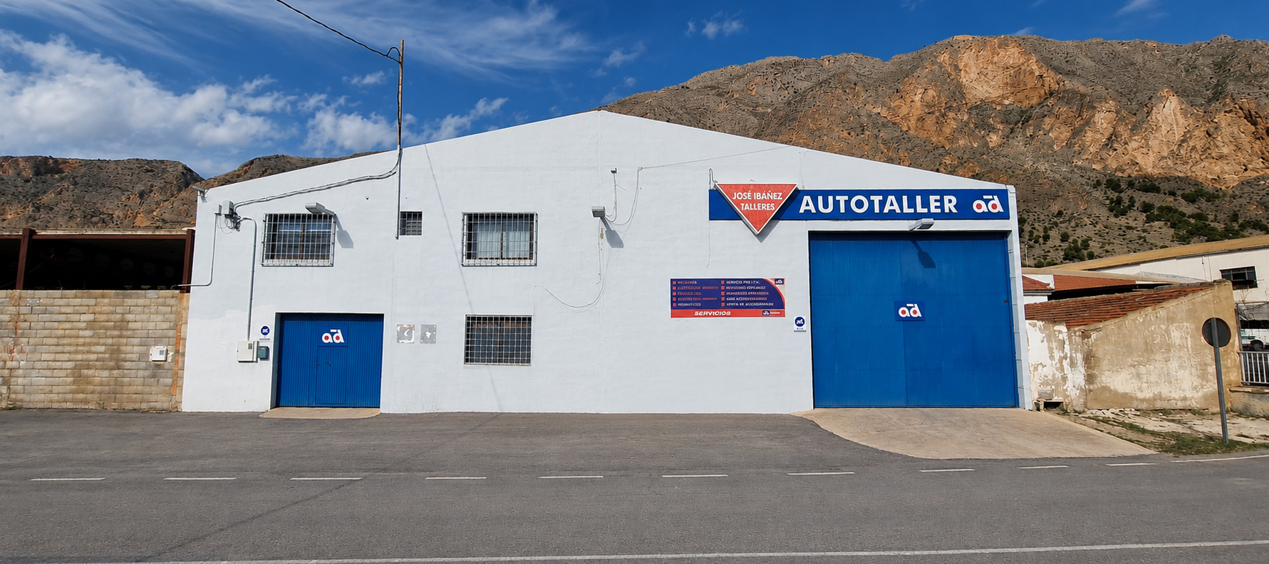 Fachada de Autobahn antes de la rotulación